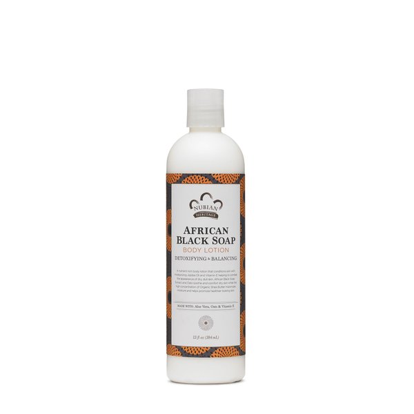 NUBIAN HERITAGE African Black Soap Body Lotion, 13 FZ
