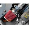 RED 3" 76 mm Inlet Cold Air Intake Cone Replacement Performance Washable Clamp-On Dry Air Filter