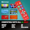 EZclicker LG TV Remote | Big Button TV Remote Control for All LG TV ONLY (Red) Simplified and Easy to Use (2xAAA Batteries not Included)