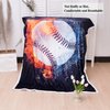 Blytheyes Baseball Blanket Throw Blanket Flannel Blanket Soft Baseball Blanket Adorable Kids Blanket Bed Blanket Super Soft Flannel Sofa Blanket for Office, Bedroom, Travel, All Seasons 50 * 60inch