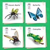 KAZI Bugs Building Toy Set,Insect Collection Building Blocks with Life-Like Blue Butterfly,Beetle and Cicada Toys,Fun Gift for Nature Lovers,STEM Toys for Kids Ages 8 9 10 11 12 Plus