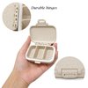 Honbay Vitamin Organizer Box Portable Travel Pill Case Healthy Eco-Friendly Wheat Straw Small Pill Box (Primary Color)