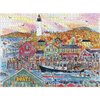 Galison Michael Storrings Autumn by The Sea 1000 Piece Puzzle from Galison - 27" x 20" Beautifully Illustrated Puzzle, Thick & Sturdy Pieces, Perfect Activity for Chilly Fall Weather!