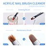 SULLMAR Acrylic Monomer Liquid 75ml 2.5FL.OZ & Nail Brush Cleaner 75ml 2.5FL.OZ for Acrylic Nails