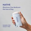 Native Deodorant Contains Naturally Derived Ingredients, 72 Hour Odor Control | Deodorant for Women and Men, Aluminum Free with Baking Soda, Coconut Oil and Shea Butter | Sea Salt & Cedar
