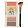 Paris Hilton Define Your Light Set - Blendable Highlighter Makeup with Vibrant Blush, Bronzer and Contour Palette - Makeup Palette with Brush - 1 pc