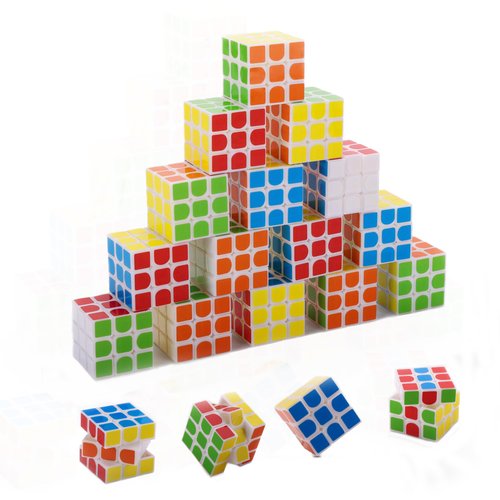 12Pack Mini Cube Party Favors - Fun Puzzle Games for Kids, Classroom Rewards, and Stress Relief Toys Goody Bag Filler Birthday Gift