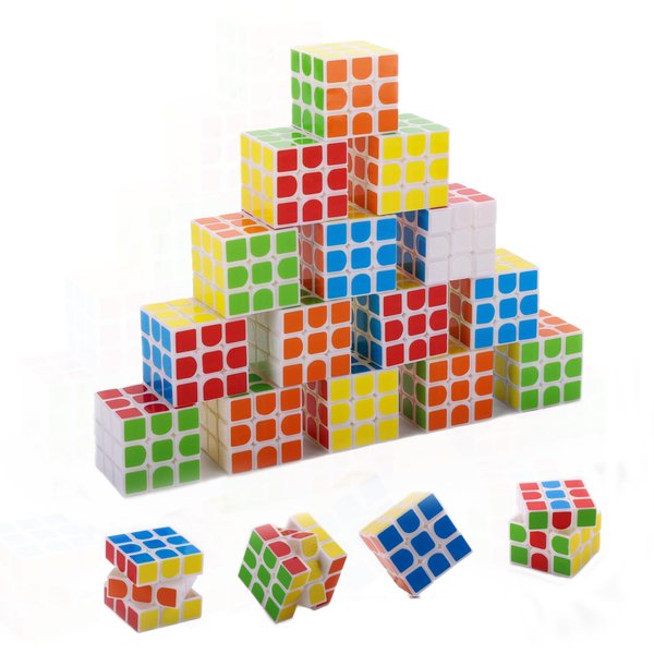 12Pack Mini Cube Party Favors - Fun Puzzle Games for Kids, Classroom Rewards, and Stress Relief Toys Goody Bag Filler Birthday Gift