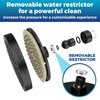 CIRCLESPLASH Shower Head - High Pressure Rain - Premium Modern - Tool-less 1 min Installation - Removable Restrictor - Universal Replacement Matte Black Finish Rainfall Showerhead 6 inch