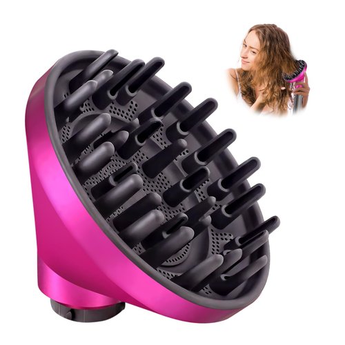 Upgraded Diffuser for Dyson Airwrap Styler HS05 HS01, Converting for Dyson Airwrap to Hair Dryer Diffuser Attachment, Diffuser Nozzle Attachment for Dyson for Airwrap (Rose)