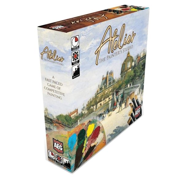 Alderac Entertainment Group Atelier: The Painter's Studio, Board Game, Paint Your Masterpiece, Train Art Students, Gain Patrons, 2-4 Players, 30-45 Mins, Ages 14+, Alderac Entertainment Group (AEG)