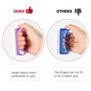 Larbois Handle Grip Nail Brush, Nail Brushes Hand Fingernail Brush Cleaner Scrubbing Kit Pedicure for Toes and Nails Men Women (4 Pack)