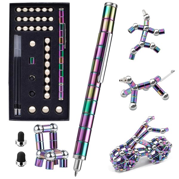 AOYALABOR Fidget Pen for Adults Kids, Magnetic Pen Gifts for Teenage Boys Decompression Magnet Pen Fidget Toy Pens, Christmas Birthday Valentine's Day Novelty Toy Gift for Kids