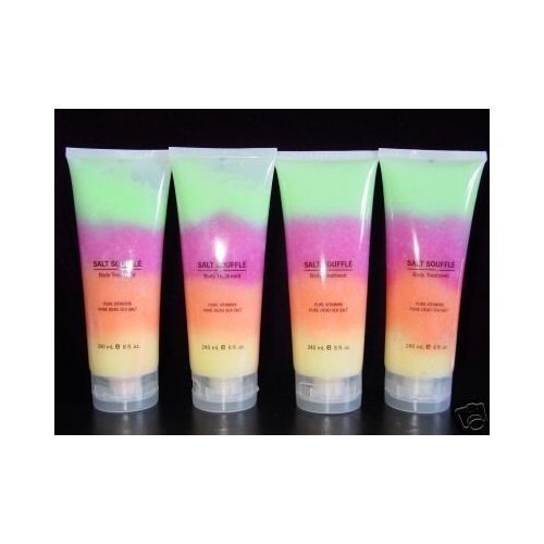 4 Swisa Beauty Dead Sea Salt Rainbow Souffle Scrub 8 Oz Each