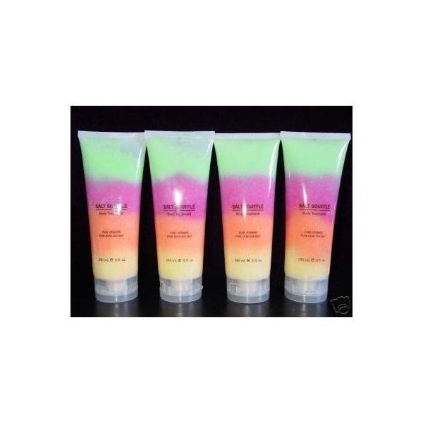 4 Swisa Beauty Dead Sea Salt Rainbow Souffle Scrub 8 Oz Each
