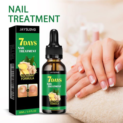 2PCS Ginger Nail Treatment, 7 Days Ginger Nail Treatment, Nail Oil Serum Ginger Nail Growth Oil