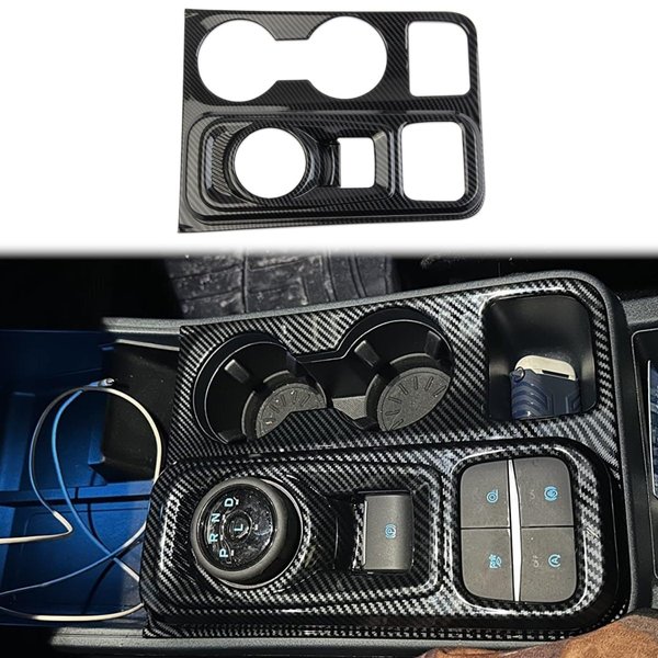Fewshaw Carbon Fiber Central Control Gear Shift Panel Cover Trim Accessories for Ford Maverick 2022+