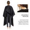 Professional Barber Cape Waterproof Hair Cutting Cape Haircut Cape Barber Cape for Men Hair Cape with Adjustable Neckline Salon Cape for Hair Cutting Tools Barber Supplies Accessories( 64" x 56" )