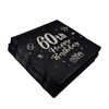 Black and Silver 60th Birthday Party Napkins,Happy 60th Birthday Disposable Napkins,60th Birthday Decorations for Men Women Party Supplies Cocktail Napkins