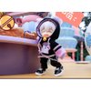 BJD Clothes Cat Hooded Sweater Coat for OB11, Molly,GSC, YMY , 1/12bjd Doll Clothes Accessories (Black-Purple2)