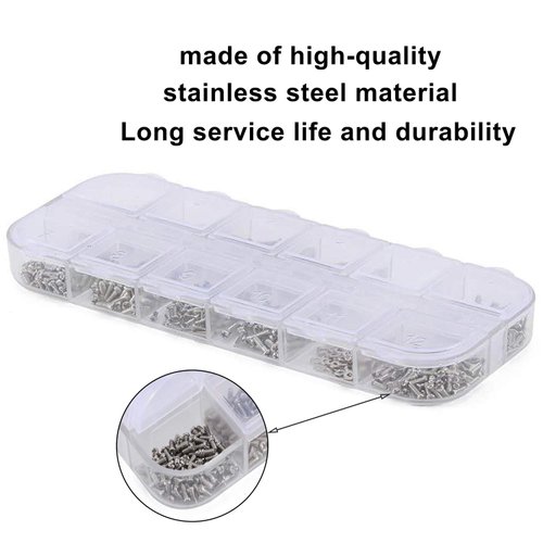 Eyeglass Repair Kit, Glasses Repair Tools with Glasses Screws, Precision Screwdriver kit, Cleaning Cloth and Tweezers, Suitable for Eyeglass, Mobile Phones, Watches