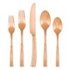 Hampton Forge Paris Hammered , Stainless Steel, 20-Piece Flatware Set, Copper