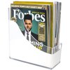Sorbus® Magazine File Holder Storage Organizer, Great for Desktop, Shelf, Home or Office, White Clear Lucite (Magazine/File Holder)