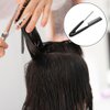 FRCOLOR 2Pcs Straightening Comb Flat Iron Comb Salon Hair Brush Combs V-shaped Straight Comb Hairdressing Styling Hair Straightener for Hair Salon Home Use