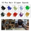 10 Pcs Hair Clipper Guards Cutting Guides Professional Guide Comb Attachment Compatible with Wahl Professional Clippers/Trimmer Attachment Great for Hair Clippers (Length: 1/16" to 1")