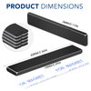 TRYMAG Strong Neodymium Black Magnets Bar, 12 Pack Powerful Rare Earth Magnets with Double-Sided Adhesive, Waterproof Black Magnetic Magnet Strips Heavy Duty for Kitchen, DIY, Office - 60 x 10 x 3 mm