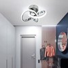 Hallway Light Acrylic Modern LED Ceiling Light Fixtures Cool White 6000K Close to Ceiling Lights for Bedroom Bathroom Kitchen Balcony Corridor Stair Aisle Lamp Curved Creative Design Ceiling lamp