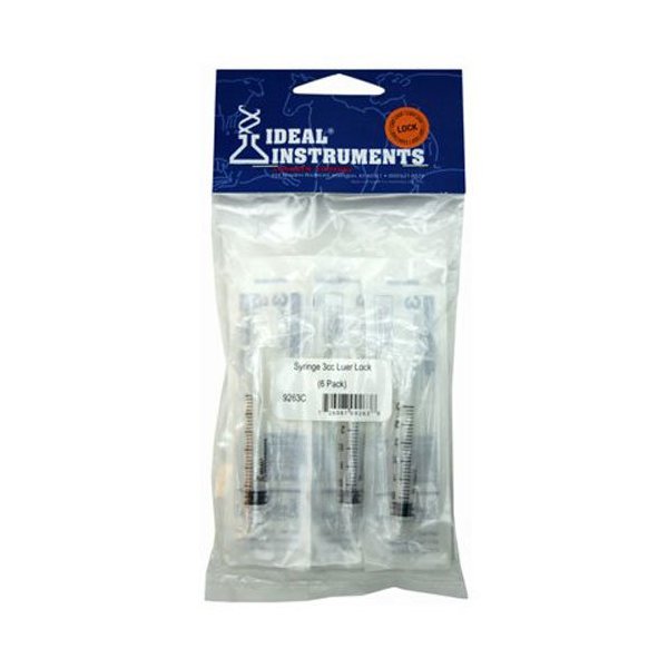neogen corporation 9264 Ideal, 6 Pack, 6 cc, Disposable Syringe