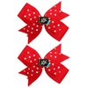 Girl School Hair Bow Back to School Hair Clip Hair Pin School Hair Accessories 2 Pack TSFJ55 (Red)