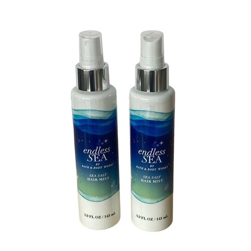 Generic 2 Works Endless Sea Bergamot Driftwood Sea Salt Hair Mist 4.9 oz, Blue