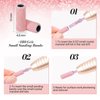 MelodySusie 50 Pcs Nail Drill Bits Small Sanding Bands with 3.1mm Mandrel Bit, 180 Fine Grit Nail File for Acrylic Nails Gel Manicures and Pedicure, Pink