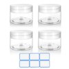 DTDNZKN 4 Pack 1 Oz (30ml) travel containers for creams Leak Proof with Labels