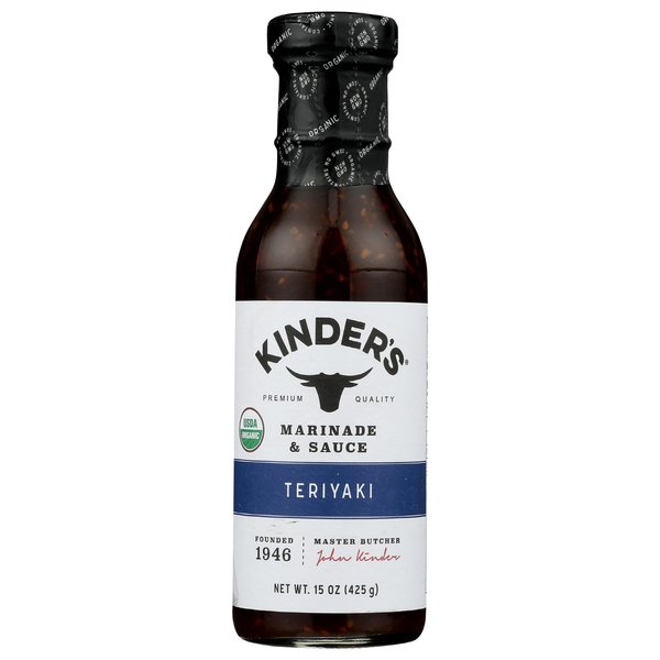 KINDERS Organic Teriyaki Marinade & Sauce, 15 OZ