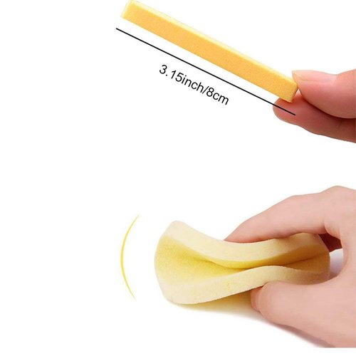 Compressed Facial Sponges 60 Pcs,Facial Cleansing Sponge,Beauty Makeup Round Facial Wash Pads Cosmetic Face Exfoliating for Women,Yellow