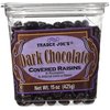 Trader Joes Dark Chocolate Covered Raisins, 2 Pack