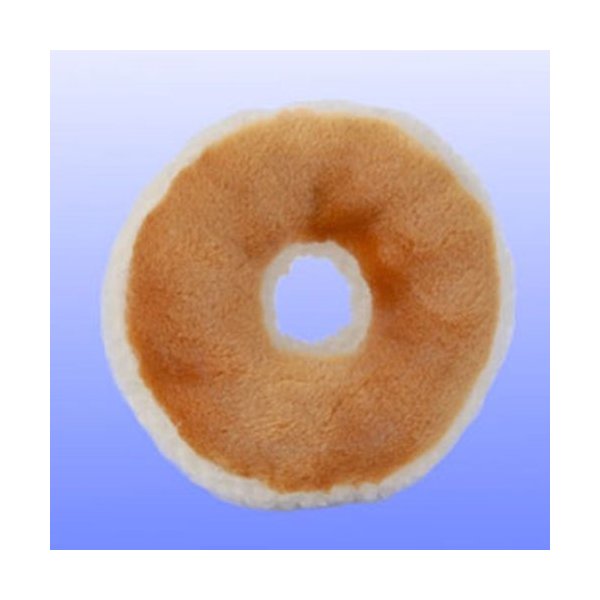 Plush Bagel and Cream Cheese Chewish Squeak Pet Toy - Size Small