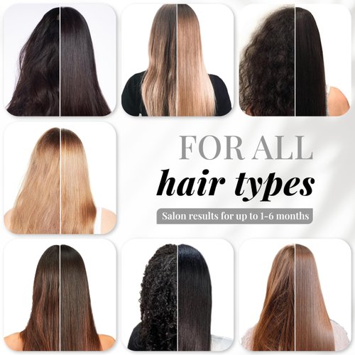 Expert Hair Sensation Keratin Hair Treatment Brazilian - Anti Frizz, Brazilian Traditional Straightening - Keratina Para Alisar El Pelo, Keratina Brasileña, Brazilian Blowout Products 100ml(Pack of 2)