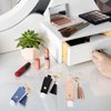 Pcmursal 3 Pack Small Hand Sanitizer Keychain Portable Leather Empty Bottles for Toiletry Shampoo Lotion Soap