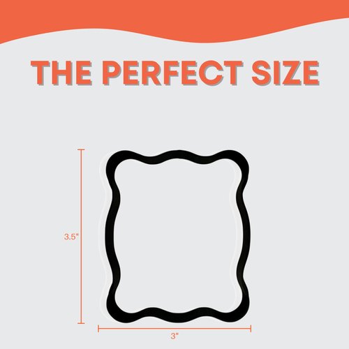 Picture Frame Cookie Cutter with Easy to Push Design (4 inches)