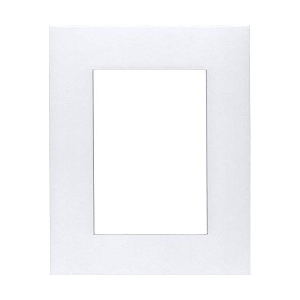 Pack of (2) 24x36 Acid Free White Core Picture Mats Cut for 20x30 Pictures in White