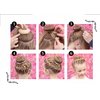 6pcs Coffee Hair Bun Maker, Ring Style Bun Instant Hair Bun Shaper Tool for Short and Thin Hair Crown Shapers Accessories. (Small, 2.16Inch)