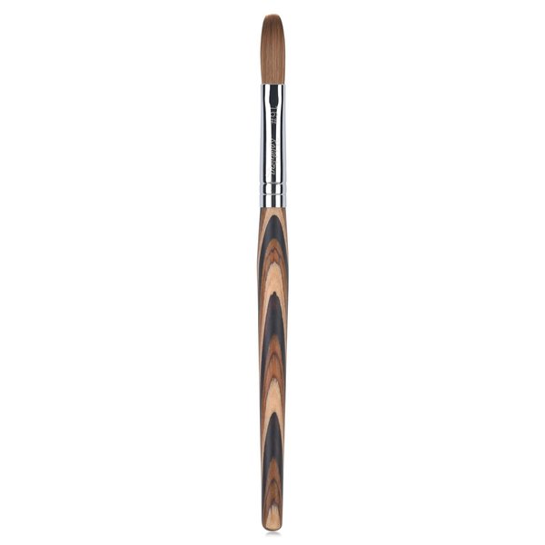Rolabling Kolinsky Sable Acrylic Brushes Nail Art Brush Red Wooden Pen Nail Brush for Nail Art Manicure Tool for Acrylic Powder Application Nail Extension 3D Nail Carving (16#)