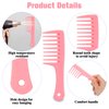 Mini Wide Tooth Comb,2 Pcs Small Combs Portable Detangling Comb Plastic Curl Comb Big Tooth Combs for Women Hair Styling Comb Travel Size Comb Detangling Hair Brush for Curly Hair,Long Hair,Wet Hair
