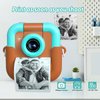 Instant Print Camera for Kids Age 3-12,Christmas Birthday Gifts Toy for Boys 1080P Selfie Video Camera for Kids,Toddler Portable Toy 3 4 5 6 7 8 9 Year Old Child with 32GB Card-Green