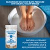 Rejuvenate Spa Foot Bath Pedicure Spa Tablets, Organic Foot Soak Tablets for Softening Skin & Replenishing Moisture, Ocean Breeze, 40-Count
