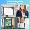 MaxGear Magnetic Sign Holder 8.5 x 11 Wall Mount, Self Adhesive Display Picture Frames with Strong Magnetic Border and Clear PVC, Document Poster Paper Holder for Home Office Store, 3 Pack